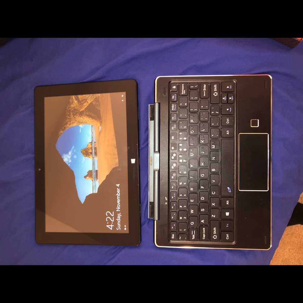 10-1” 2-in-1 PC w/ Fingerprint ID, Windows 10 Home